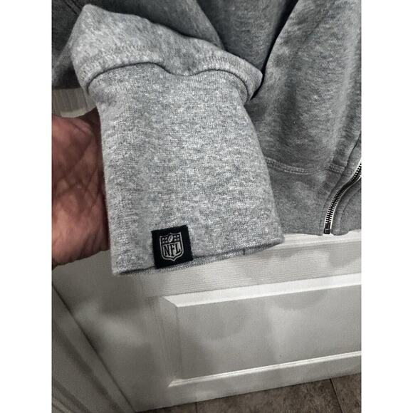 New England Patriots Women’s Small Full Zip Hoodie NFL by Nike Embroidered Logo - Picture 7 of 12